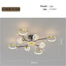 Axyaa Starry Sky Chandelier LED Ceiling Lamp for Modern Nordic Living Room