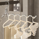 Axyaa Stainless Steel Clothes Hanger Organizer, Travel Drying Rack & Clothing Hooks