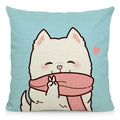 Axyaa Cute Dog Pattern Pillowcase for Home Decor 45X45cm