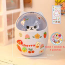 Axyaa Bear Desktop Organizer with Lid & Pen Holder - Cute & Multifunctional