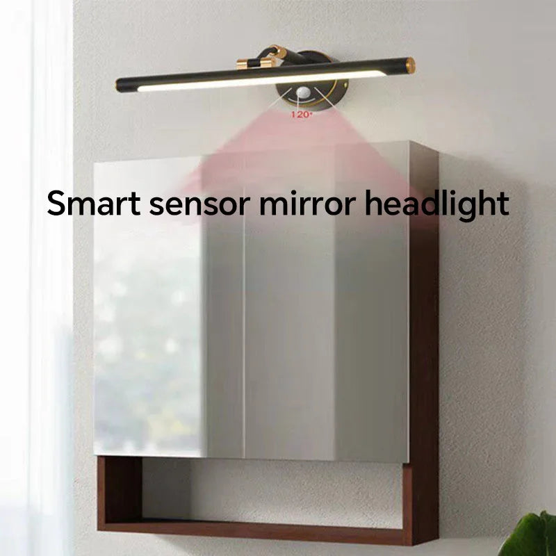 Axya LED Mirror Light: Modern Minimalist Makeup Wall Sconce for Bedroom & Living Room