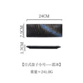 Axyaa Ceramic Sushi Dish: Japanese Style Flat Plate, Rectangular Hotel Tableware