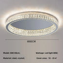 Axyaa Crystal LED Ceiling Chandelier: Modern Luxe Chrome Steel Dimmable Lamp for Living Room & Bedroom