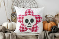 Axyaa Halloween Skeleton Moon Stars Pillow Cover for Sofa Bedroom Car