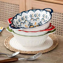 Axyaa Ceramic Soup Bowl with Handle - Large Capacity, Oven-Safe