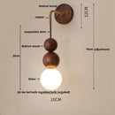 Axyaa Adjustable LED Wood Wall Sconce Light for Bedroom & Aisle
