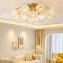 Axyaa Luxury Copper Ceiling Light Chandelier for Modern Living Room décor