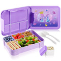 Axyaa Pink Bento Lunch Box for Girls with 6 Compartments - BPA-Free & Microwave-Safe