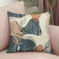 Axyaa Floral Leaf Pattern Cushion Cover for Sofa, Bedroom, Car, and Pillow.