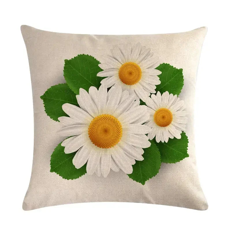 Spring Chrysanthemum Cushion Cover 45x45cm by Axyaa