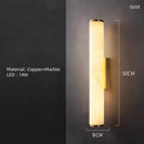 Axyaa Black Gold Marble Wall Sconce for Parlor Bedroom Dining Room