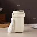 Axyaa Double Layer Stainless Steel Thermos Cup with Rope - Leak-Proof Travel Water Bottle