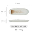 Axyaa Ceramic Leaf Plate Set for Sushi, Sashimi, Hot Pot, Barbecue - Japanese Tableware