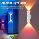 Axyaa Motion Sensor RGB Night Light Rechargeable Magnetic Wall Lamp
