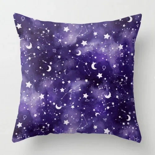 Axyaa Starry Sky Geometric Pillowcase: Sofa, Car, Home Decor, Embrace Pillowcase