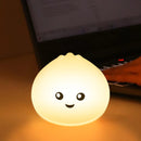 Axyaa Silicone LED Night Light for Kids - USB Rechargeable RGB Touch Lamp