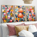 Axyaa Australia Banksia Flowers Canvas Prints for Modern Home Decor