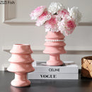 Axyaa Christmas Tree Ceramic Vase: Creative Xmas Table Decor, Floral Arrangement Aesthetic
