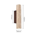 Axyaa Yellow Marble Wall Lamp Up Down LED Sconce for Living Room Bedroom