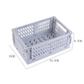 Axyaa Foldable Storage Crate: Portable Stackable Organizer Box for Makeup, Jewelry, and Toys
