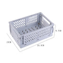 Axyaa Foldable Storage Crate: Portable Stackable Organizer Box for Makeup, Jewelry, and Toys