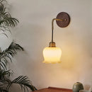 Axyaa Nordic LED Wall Lamp Walnut Wood Bar Porch Stair Light Adjustable Luminaire