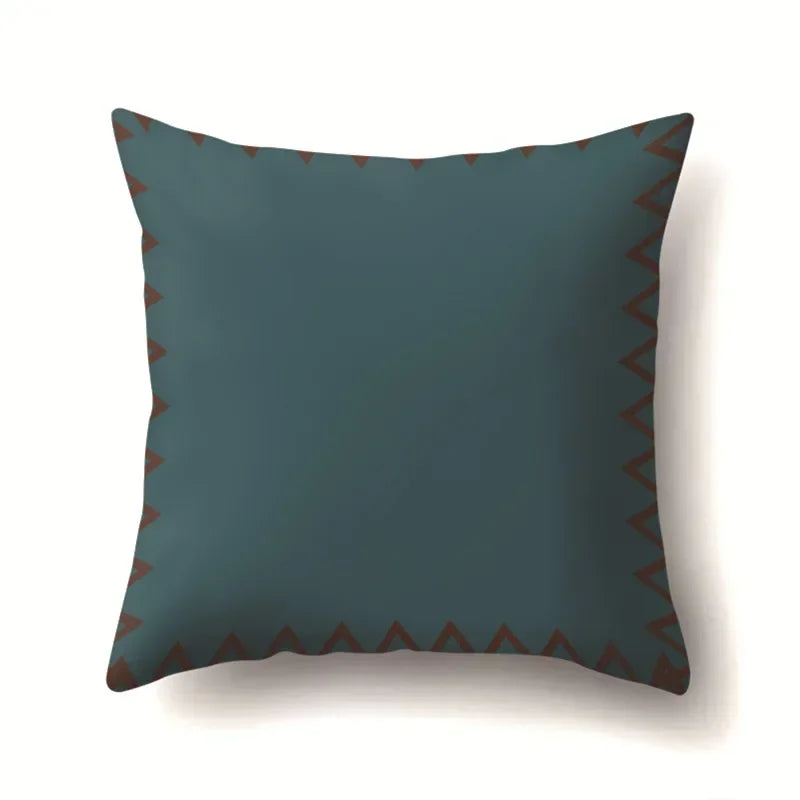 Axyaa Retro Geometric Pattern Cushion Cover for Sofa and Couch Décor
