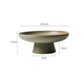 Axyaa Ceramic High Footed Fruit Plate - Japanese Style Tableware