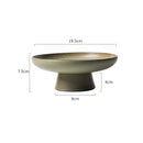 Axyaa Ceramic High Footed Fruit Plate - Japanese Style Tableware