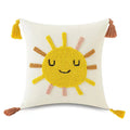 Axyaa Jacquard Embroidery Tufted Pillow Cover - 45X45 Decor Sofa Bed Cushion
