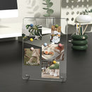 Axyaa Acrylic Memo Board with Magnetic Desktop Design - Clear, Reusable & Writable