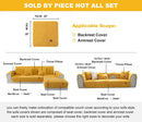 Axyaa Plush Lamb Wool Sofa Cover: Soft, Warm, Non-Slip Slipcover for Modern Living Room