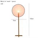 Axyaa Circular Fabric LED Floor Lamp for Modern Indoor Lighting