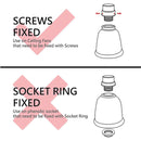 Axyaa Frosted Glass Bell Shades for Ceiling Fan Chandeliers & Sconces