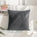 Axyaa Velvet Cushion Cover 45x45cm White - Decorative Pillow Cover for Sofa Home