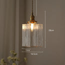 Axyaa Nordic Green Glass LED Hanging Lamp Copper Switch Pendant Light