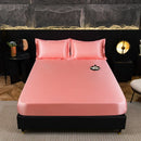 Axyaa Waterproof Mattress Cover, Machine Washable Solid Color Mattress Protector