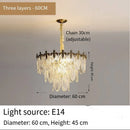 Axyaa Glass Chandelier: French Court Style, Retro, Living Room, Dining Room, Bedroom Lighting