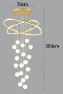 Axyaa Modern LED Pendant Chandeliers for Home Staircase Decor