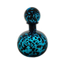 Axyaa Leopard Print Glass Vase with Lid, Flower Arrangement Home Decor