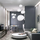 Axyaa Round Glass Pendant Lights - Stylish Ceiling Lamps for Living Room