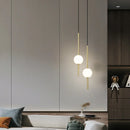 Axyaa Acrylic Ball Double Chandelier LED Pendant Light