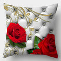 Axyaa Retro Flowers Pillowcase 45cmX45cm Square Sofa Cushion Cover