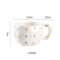 Axyaa Ceramic Mug: Irregular Pattern Coffee Cup for Creative Gifts