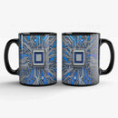 Circuit Board Design 11oz Ceramic Mug - Heat Resistant & Microwave Safe by Axyaa