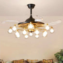 Axyaa Kids Bedroom Ceiling Fan with Modern LED Light Fixture & Remote Control