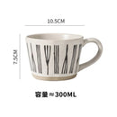 Axyaa Hand-Painted Ceramic Coffee Mug Set