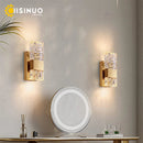 Axyaa Crystal LED Wall Light with Remote, Dimmable for Bedroom, Living Room - 3000K 6000K