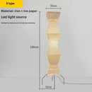 Axyaa Noguchi Floor Lamp: Japanese Wabi Sabi Design, LED Standing Light for Home, Hotel