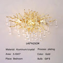 Axyaa Luxury Crystal Pendant Chandelier for Living Room Dining Bedroom